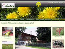 Tablet Screenshot of biohof-hausberg.de